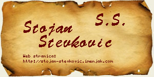 Stojan Stevković vizit kartica